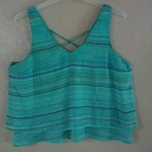 Junior's Candie's Mint pattern top